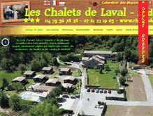 Tablet Screenshot of chaletsdelaval.com
